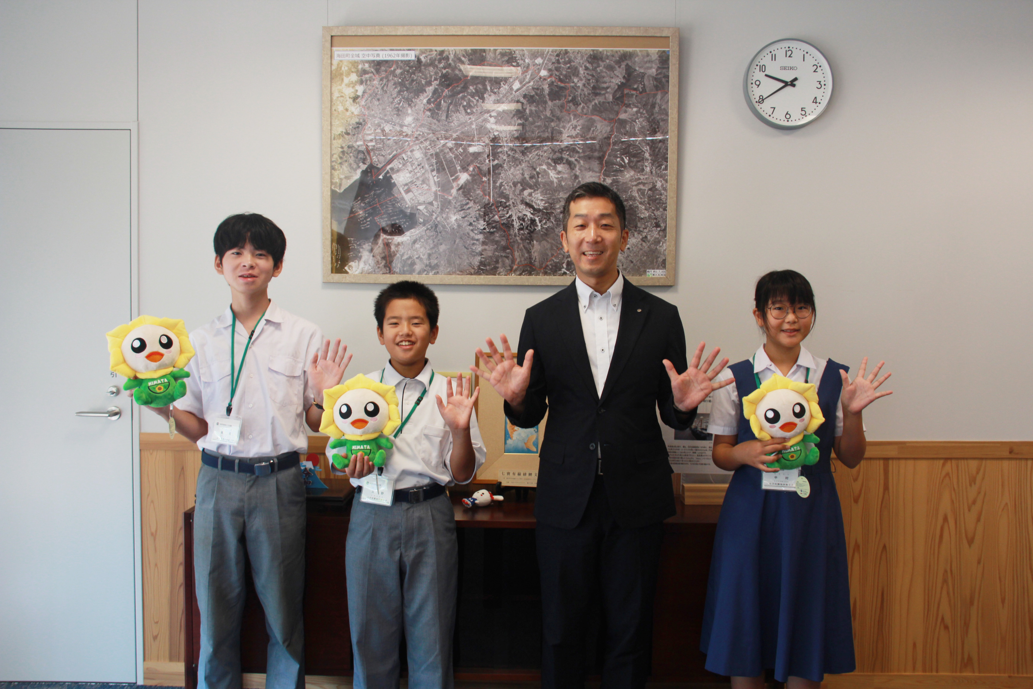 海田中学校の生徒が職場体験！