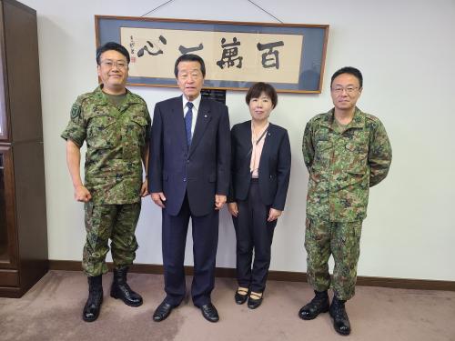陸上自衛隊第13旅団長表敬訪問