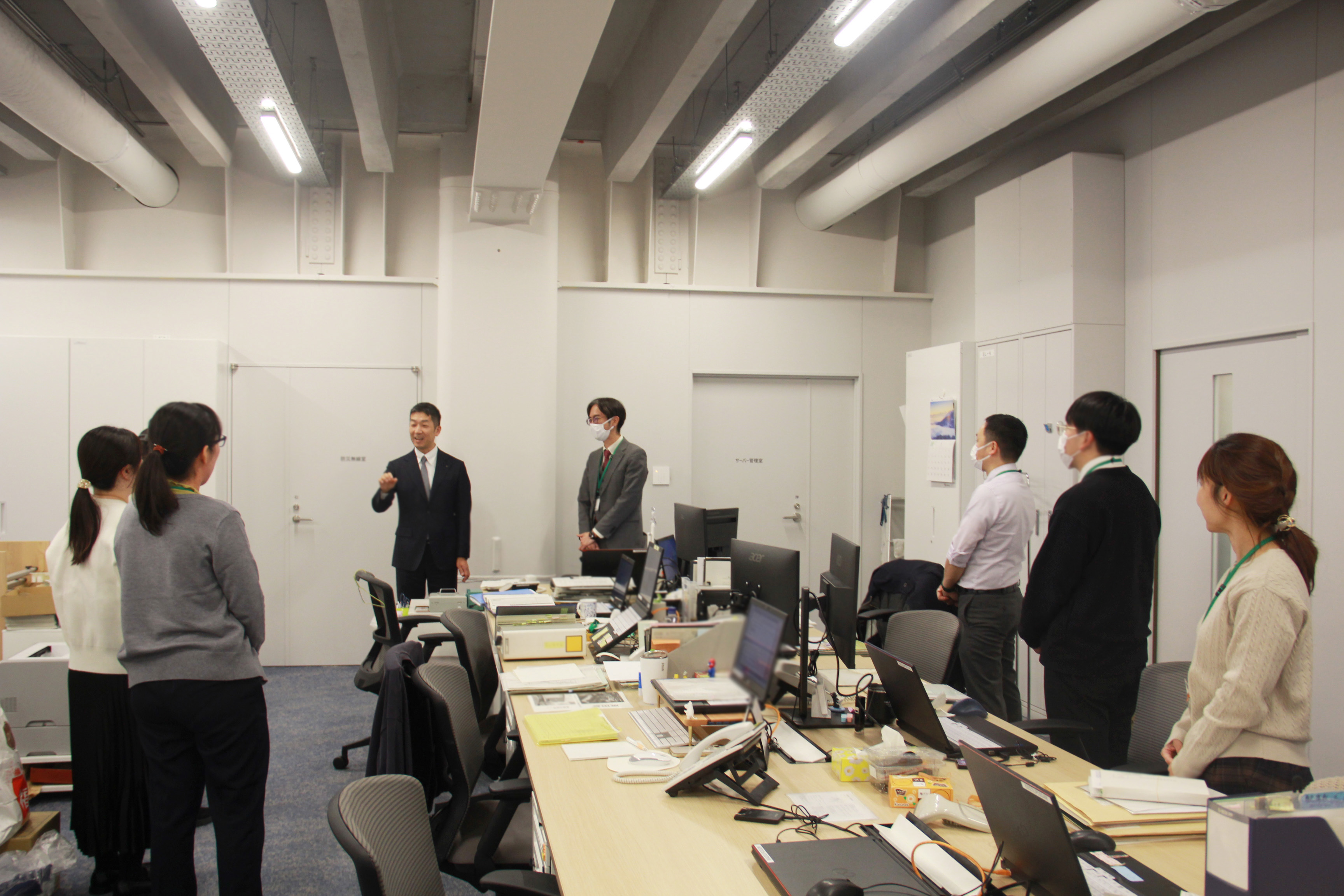 各課へのあいさつ