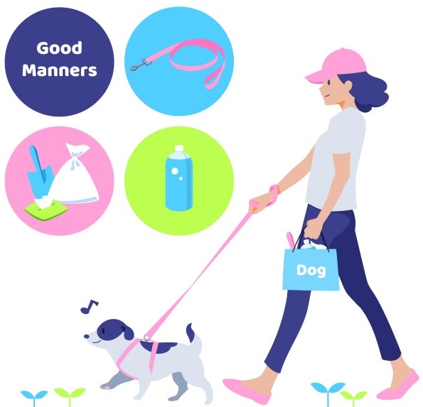 犬の散歩時の持ち物