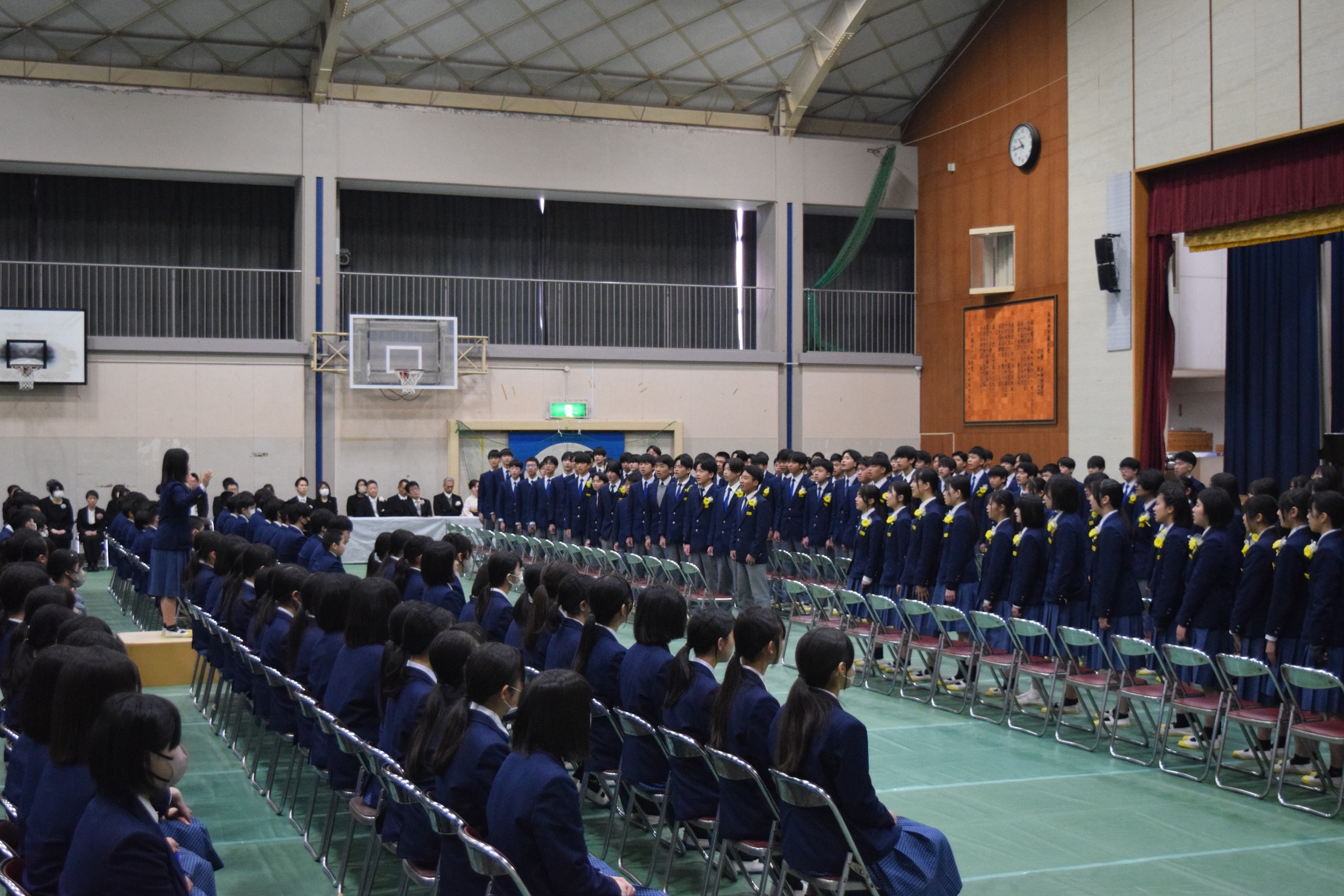 海田中学校卒業式