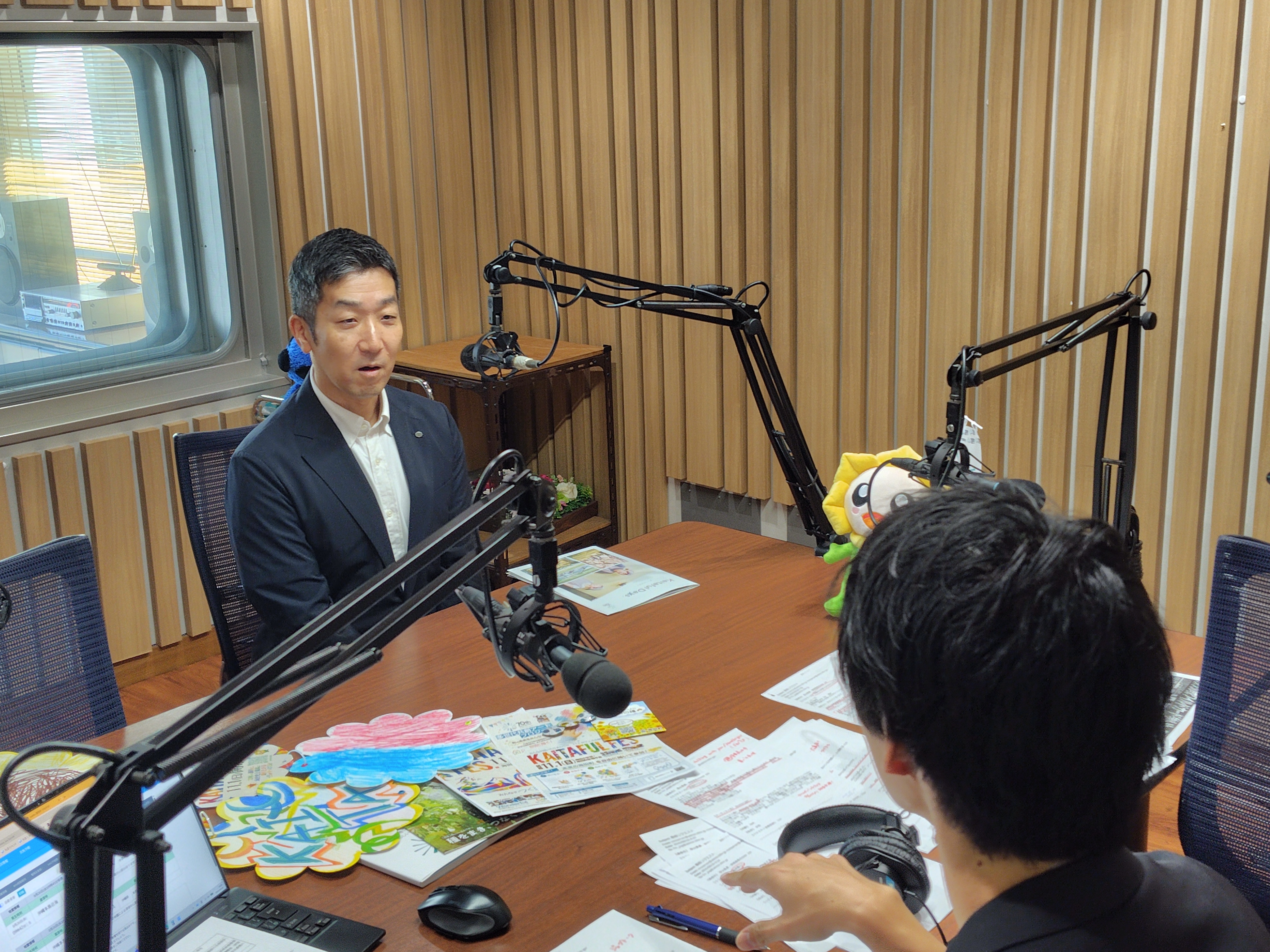 町長がラジオに初挑戦！