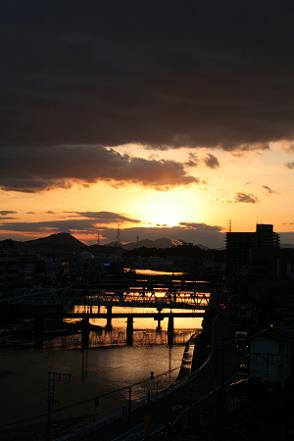 2011年1月13日に撮影した夕焼け