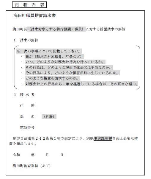 記載内容