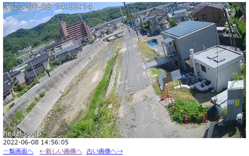 砂走橋付近