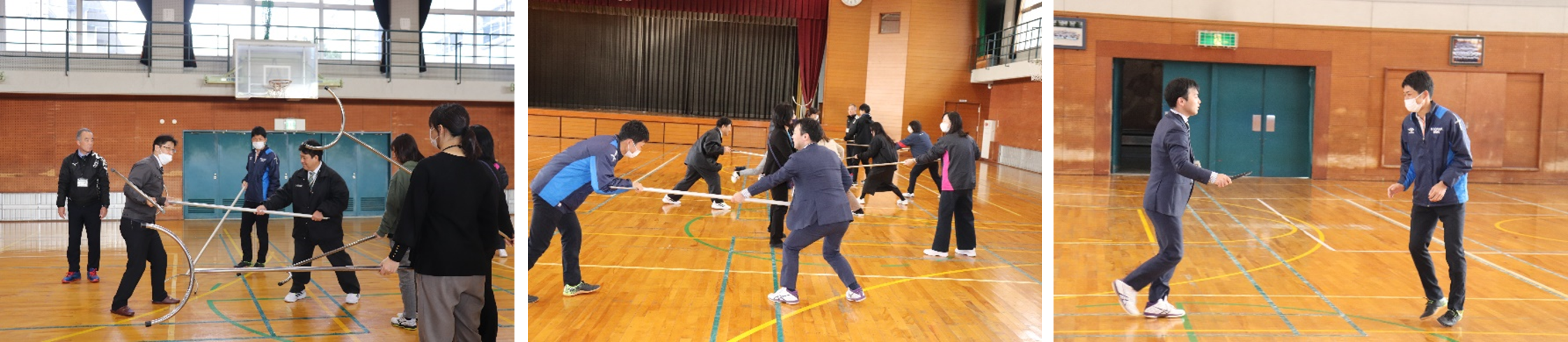 不審者対応訓練のようす