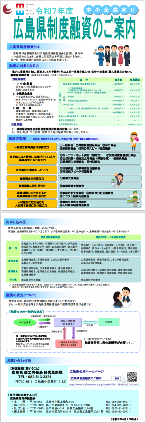 広島県制度融資のご案内