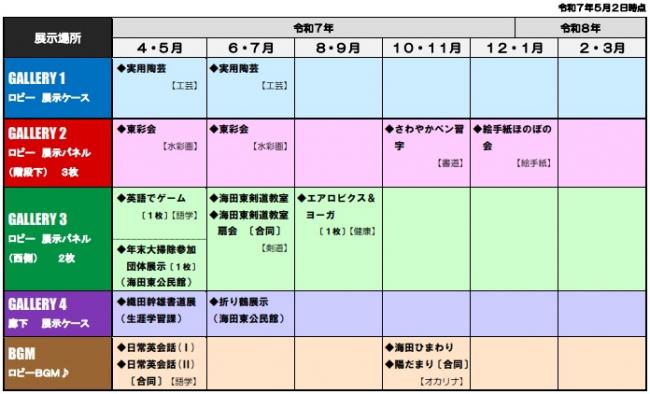 スケジュール