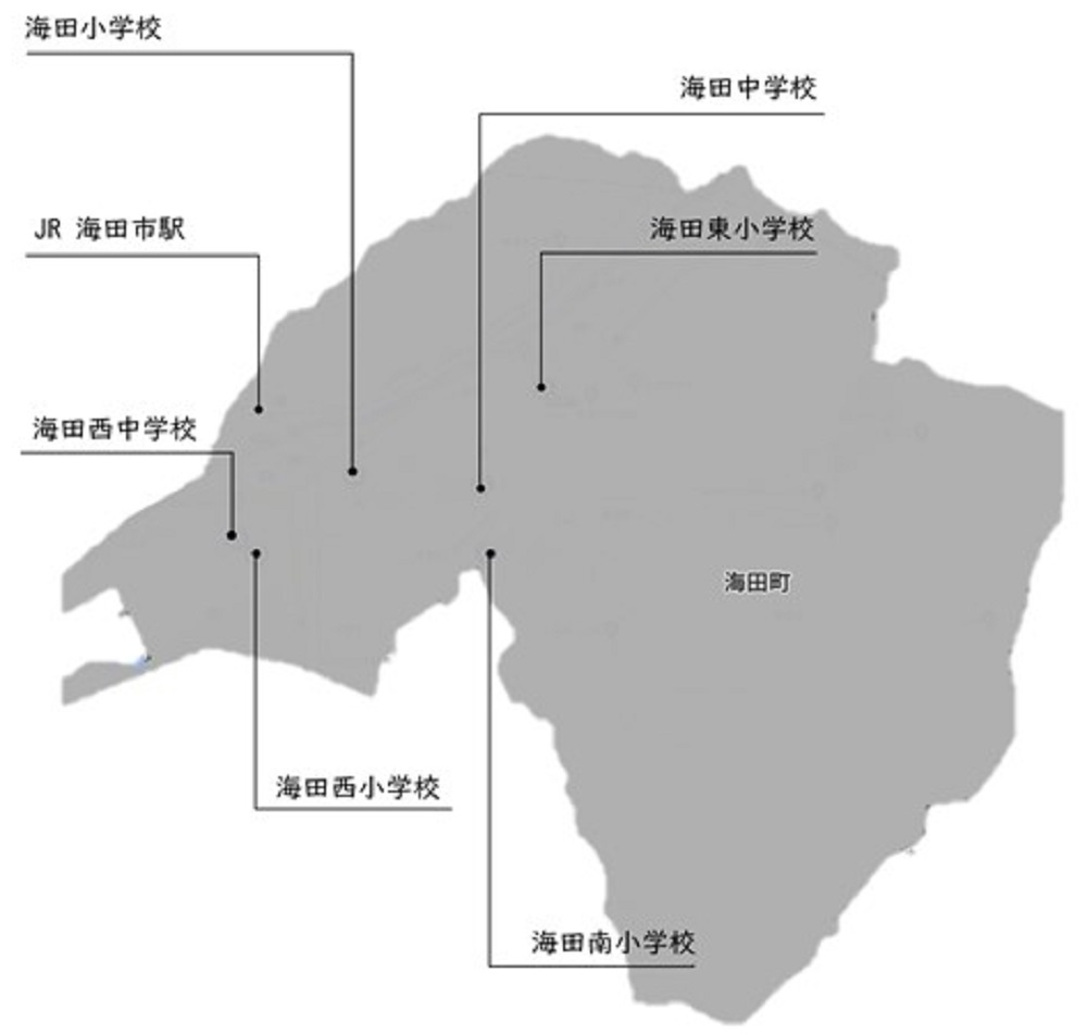 町立学校配置図